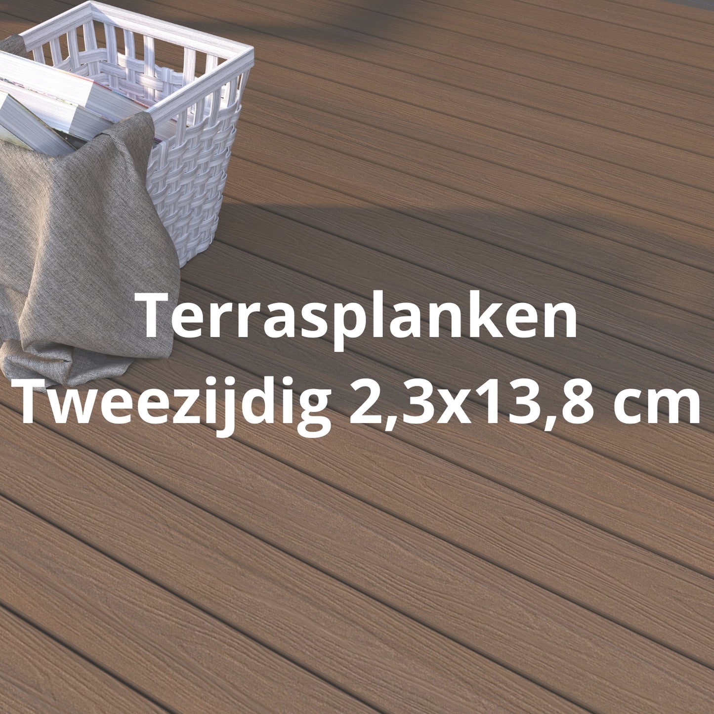 NewTechWood Terrasplanken Tweezijdig 2,3x13,8 cm smal (UH02)